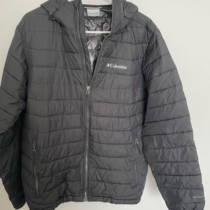 COLUMBIA OMNI-HEAT POWDER LIGHT JACKET Men’s Medium Hooded Coat